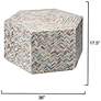 3_Jamie Young Hepburn Mother of Pearl Hexagon Coffee Table more views