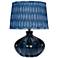 Jamie Young Hershey Ceramic Table Lamp with Cotton Shade
