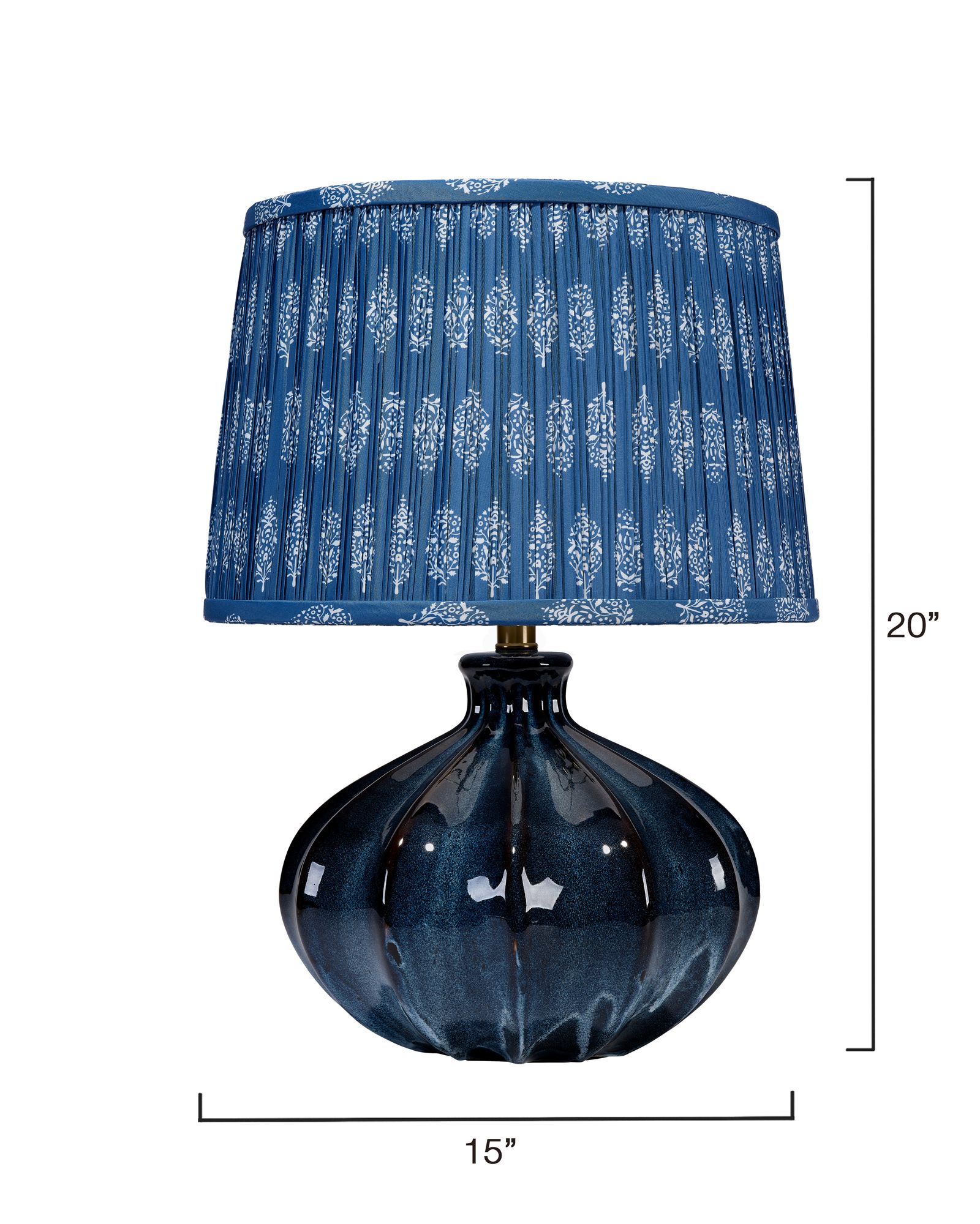 Image 3 Jamie Young Hershey Ceramic Table Lamp with Cotton Shade more views