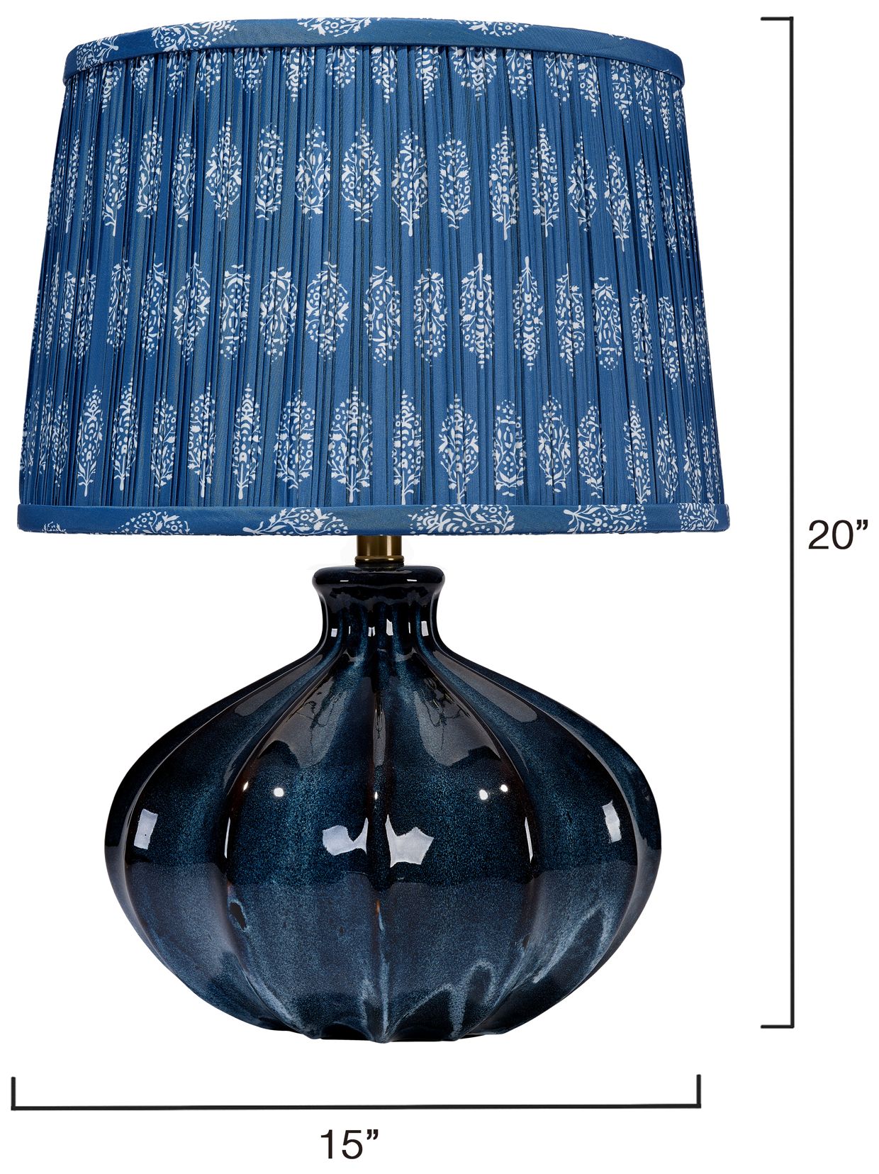 Image 5 Jamie Young Hershey Ceramic Table Lamp with Cotton Shade more views