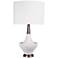 Jamie Young Hialeah White Cast Metal Table Lamp