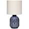 Jamie Young Highland Ceramic Table Lamp with Linen Shade