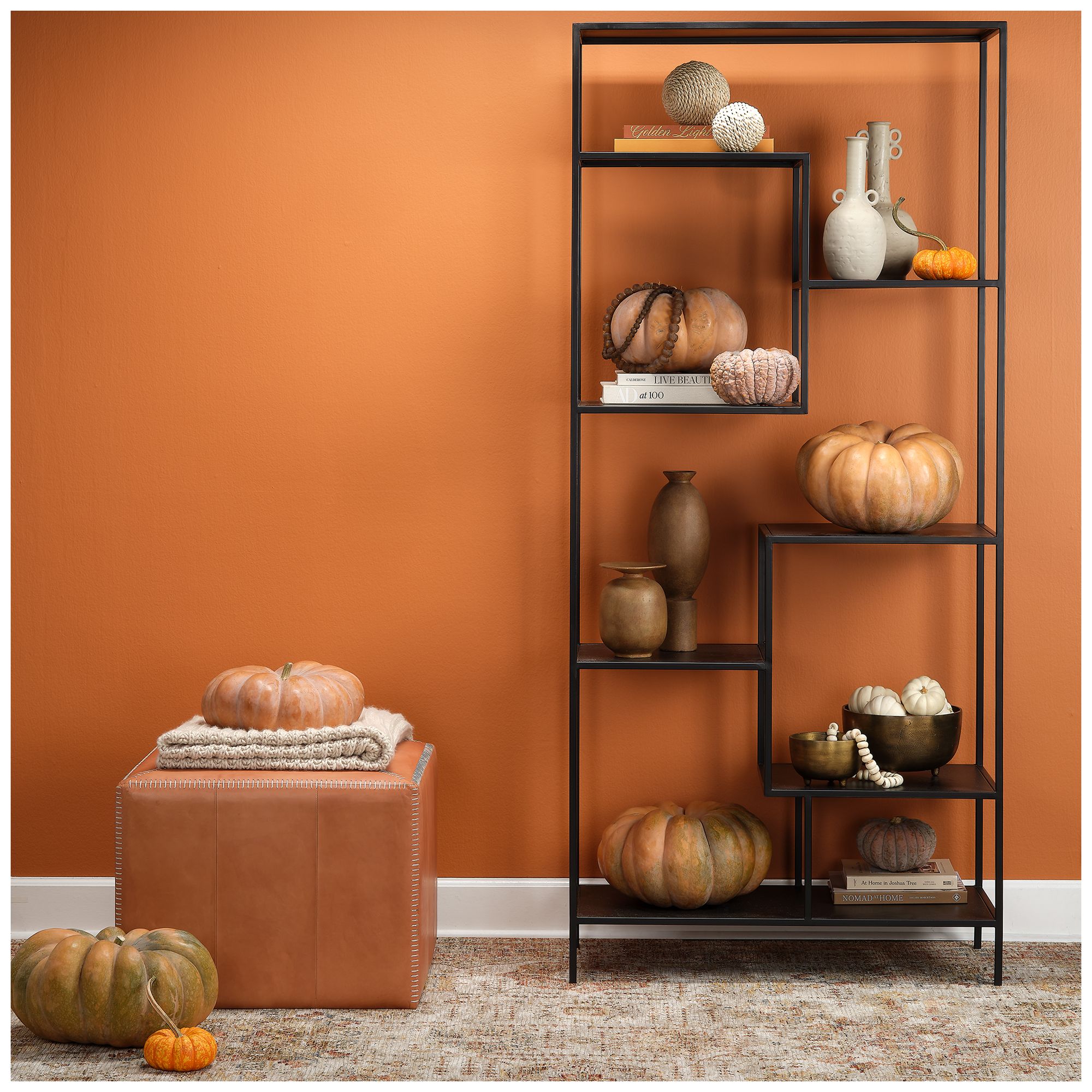 Jamie Young Highland Decorative Ceramic Vase 7.75" in Brown