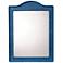 Jamie Young Hilltop 35" x 26" Arch Wall Mirror in Indigo Raffia