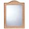 Jamie Young Hilltop 35" x 26" Arch Wall Mirror in Natural Raffia