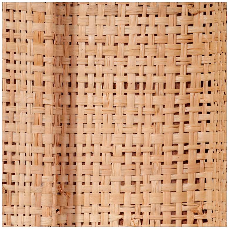 Image 4 Jamie Young Hilltop 35" x 26" Arch Wall Mirror in Natural Raffia more views