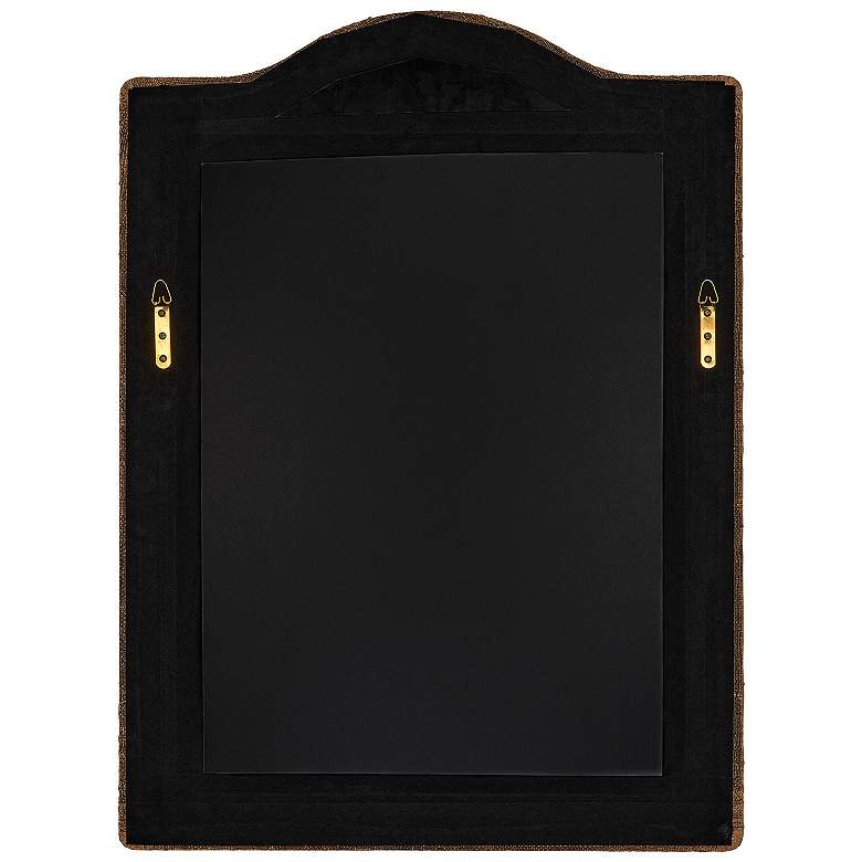 Image 5 Jamie Young Hilltop 35" x 26" Arch Wall Mirror in Natural Raffia more views