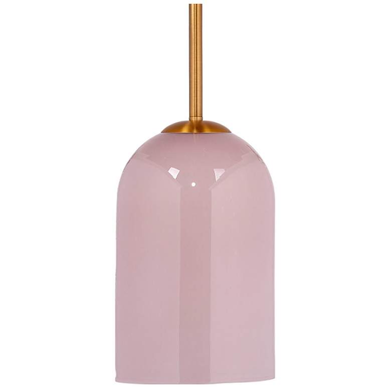 Image 1 Jamie Young Holt 1-Light Pink Glass Pendant