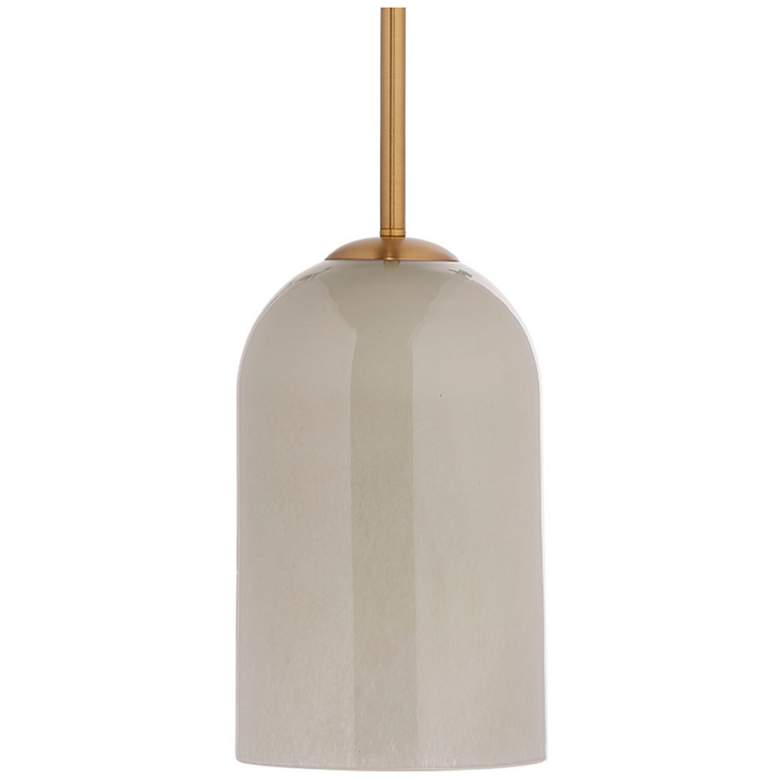 Image 1 Jamie Young Holt 1-Light Taupe Glass Pendant