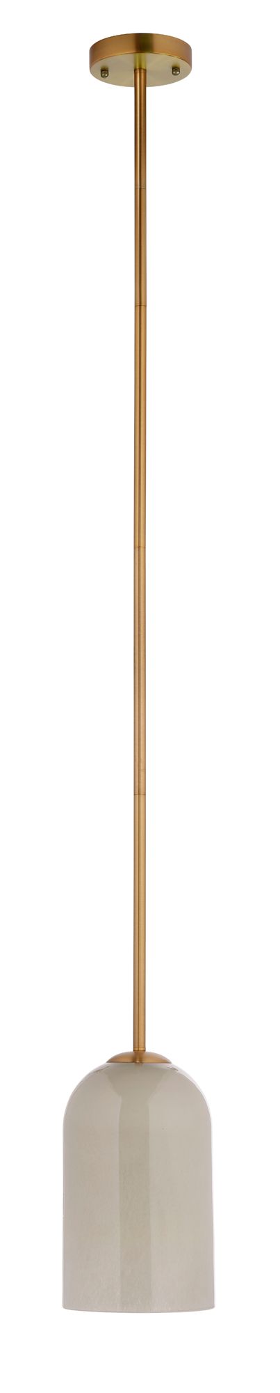 Image 7 Jamie Young Holt 1-Light Taupe Glass Pendant more views