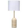 Jamie Young Holt 27 1/2" High Sand Brown Travertine Modern Table Lamp