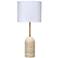 Jamie Young Holt 27 1/2" High Sand Brown Travertine Modern Table Lamp