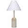 Jamie Young Holt Alabaster Table Lamp with Linen Shade