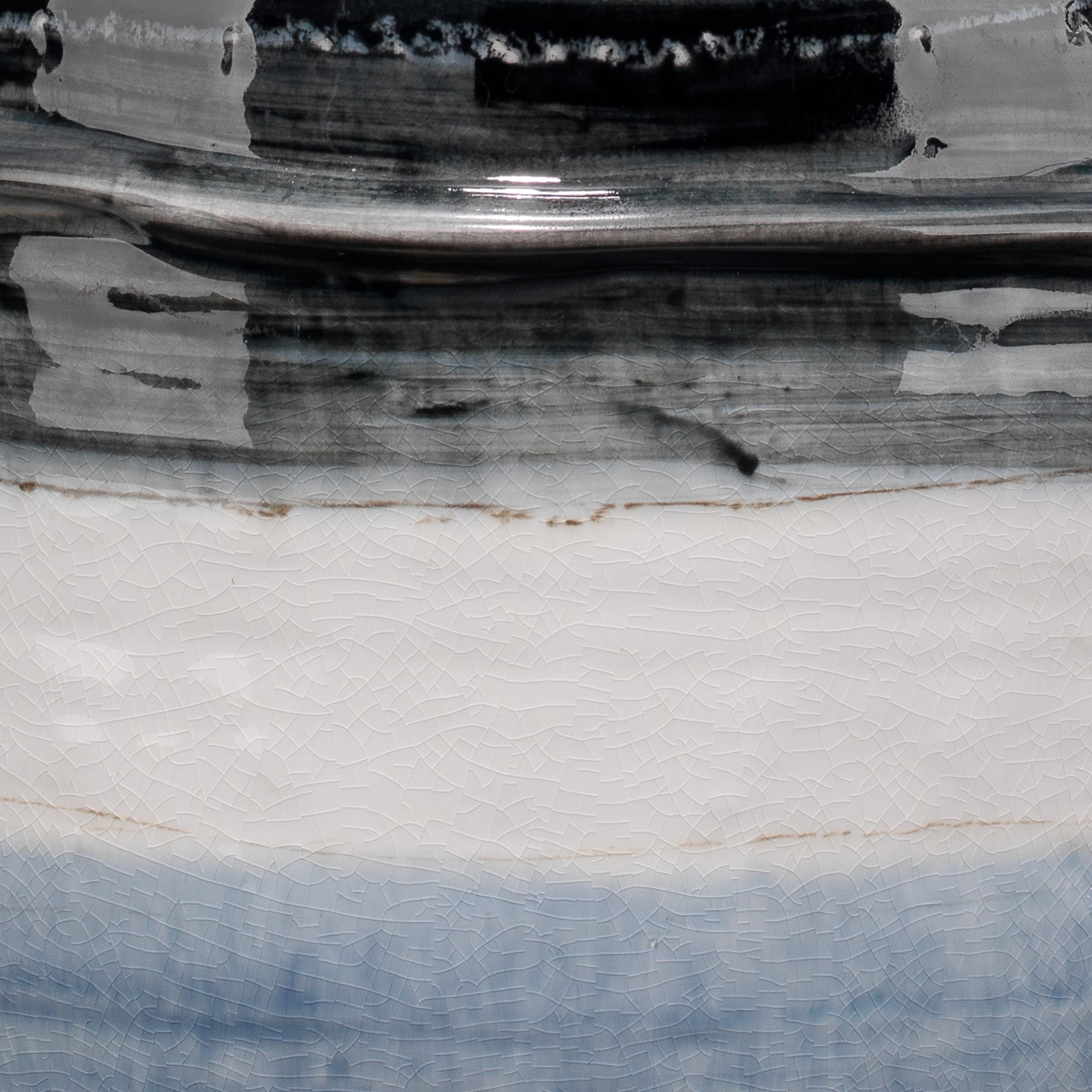 Image 5 Jamie Young Horizon Striped Ceramic Table Lamp with Linen Shade more views