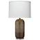 Jamie Young Hughes Mauve and Taupe Glass Table Lamp