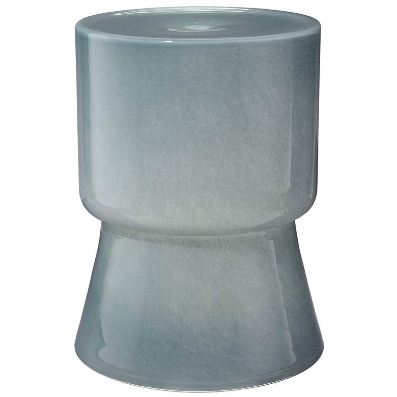 Image 1 Jamie Young Huntington Garden Glass Stool, Blue