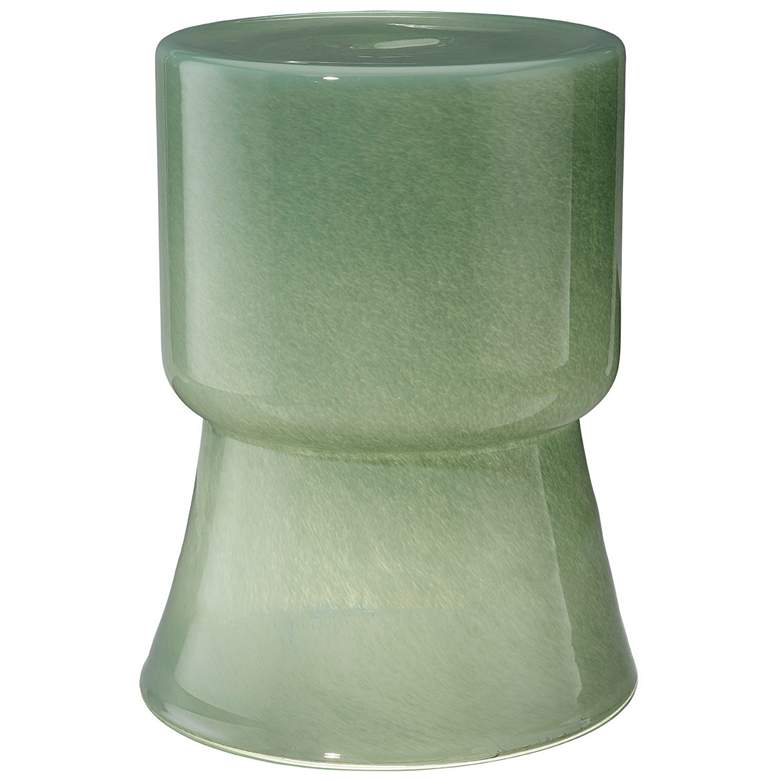 Image 1 Jamie Young Huntington Garden Glass Stool, Green