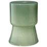1_Jamie Young Huntington Garden Glass Stool, Green