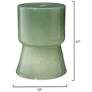 2_Jamie Young Huntington Garden Glass Stool, Green more views