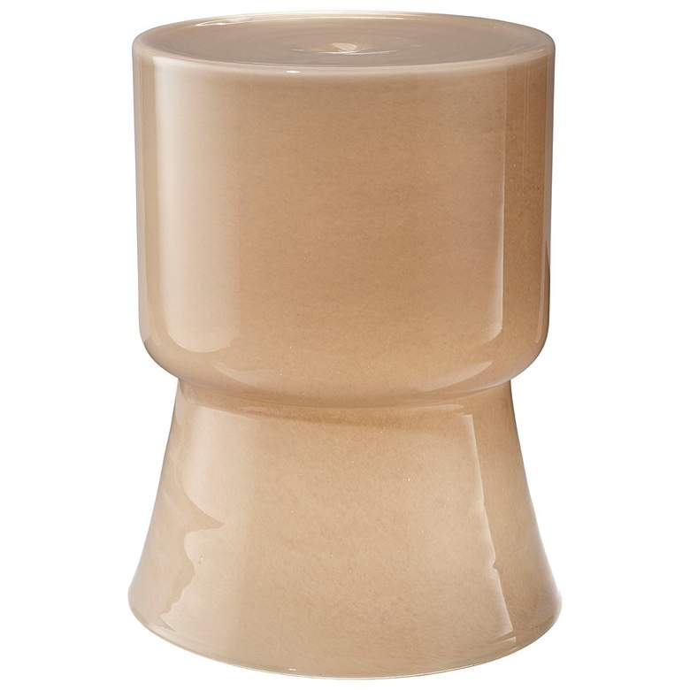 Image 1 Jamie Young Huntington Garden Glass Stool, Taupe