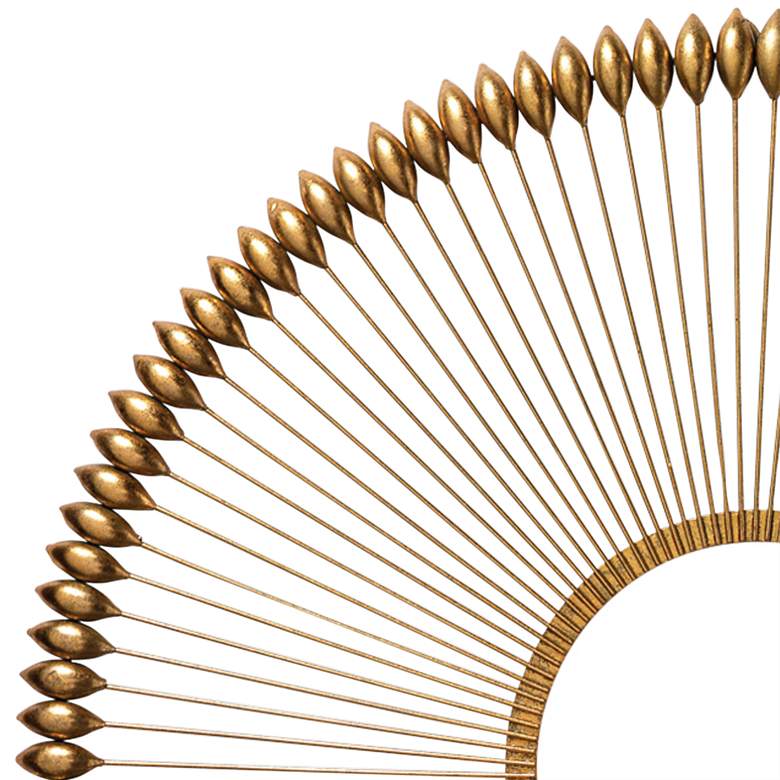 Image 2 Jamie Young Illume Gold Foil 36" Round Metal Wall Art more views