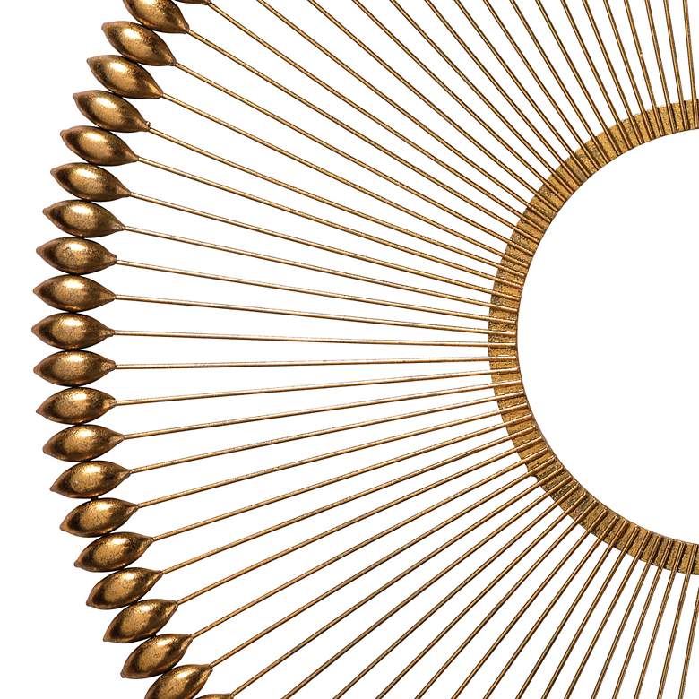 Image 3 Jamie Young Illume Gold Foil 36" Round Metal Wall Art more views