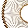 Jamie Young Illume Gold Foil 36" Round Metal Wall Art