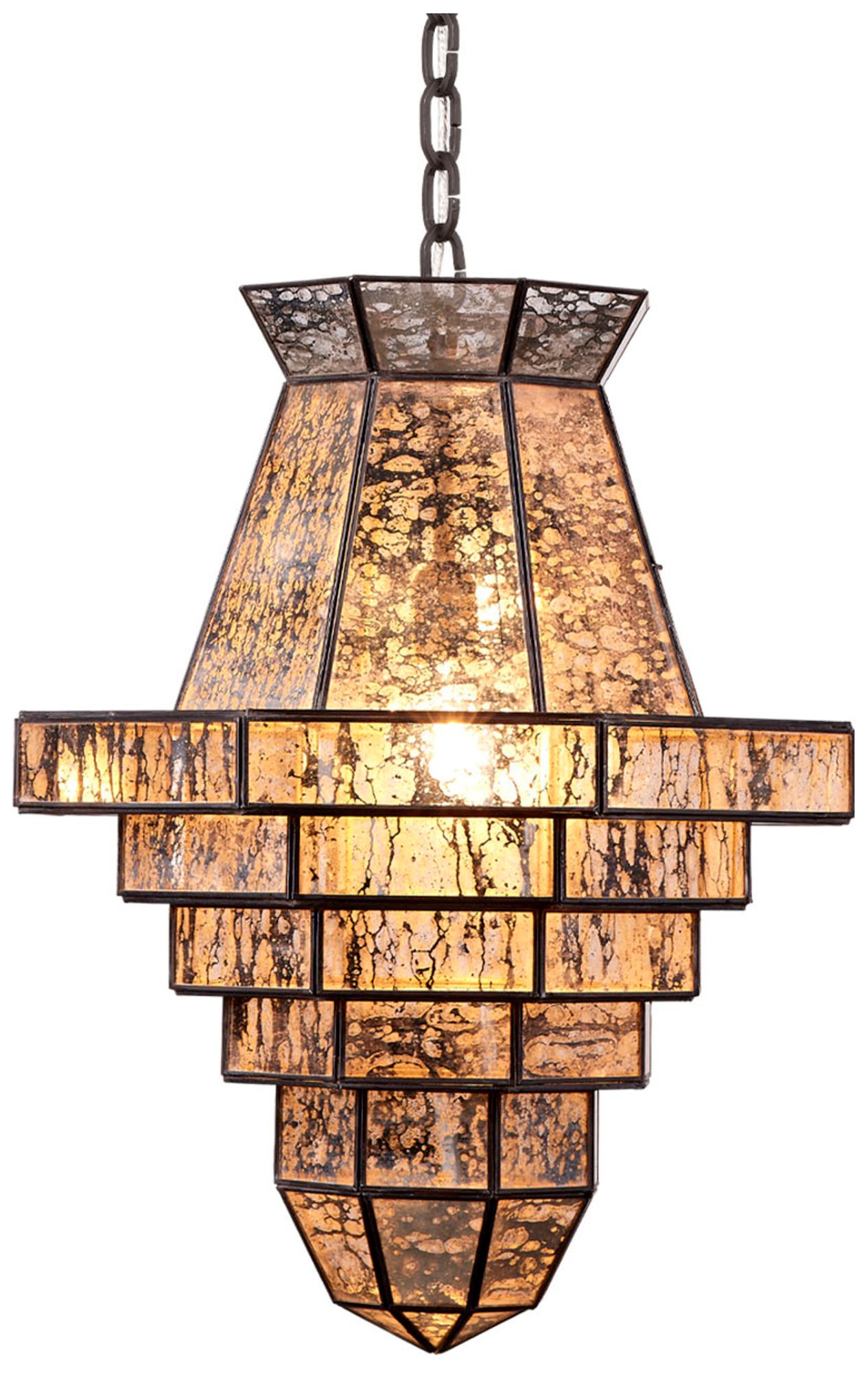 Image 5 Jamie Young Imperial 1-Light Glass and Metal Pendant more views