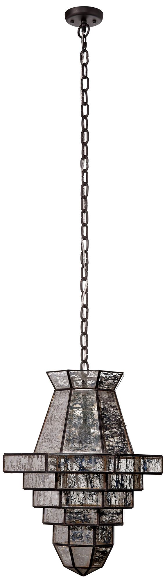 Image 6 Jamie Young Imperial 1-Light Glass and Metal Pendant more views