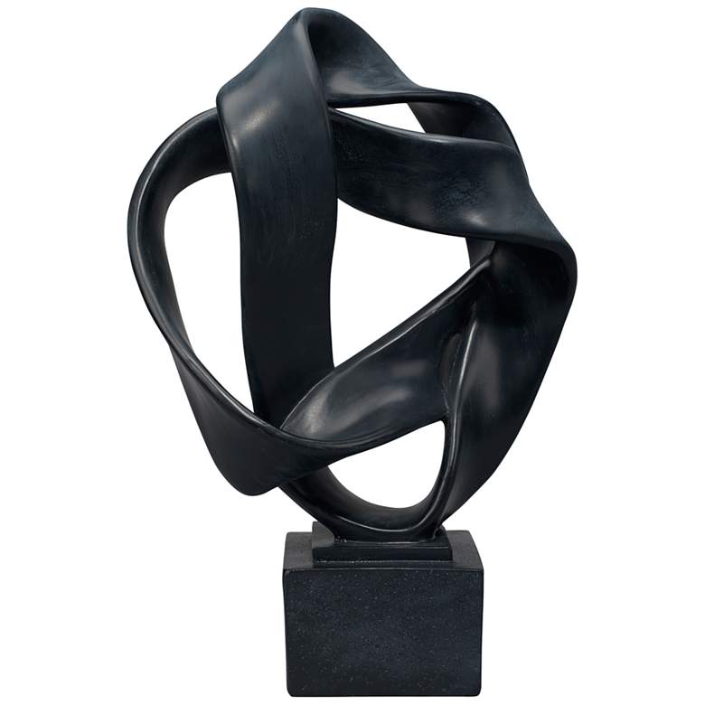 Image 1 Jamie Young Intertwined 17" High Black Decorative Sculpture