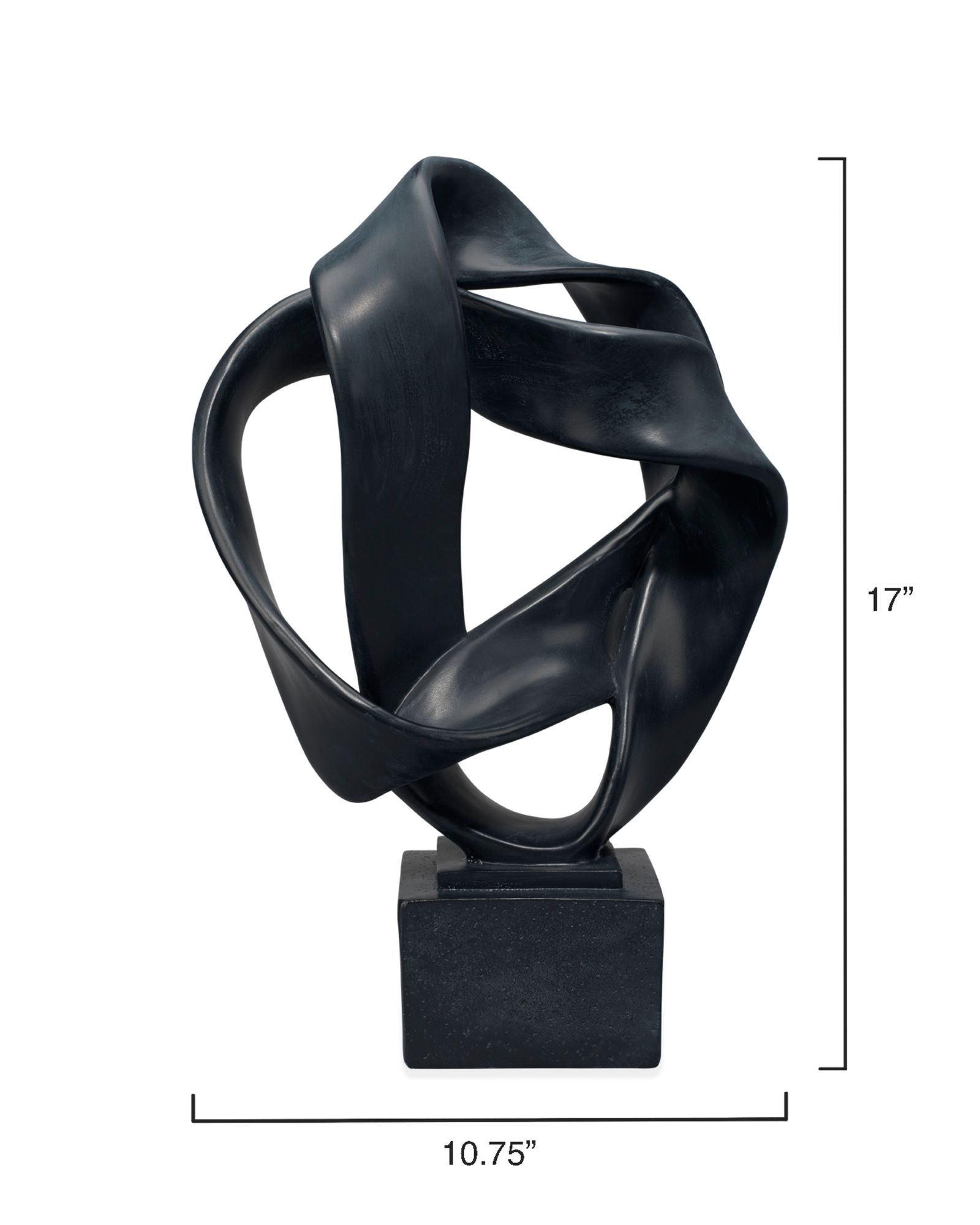 Image 3 Jamie Young Intertwined 17" High Black Decorative Sculpture more views
