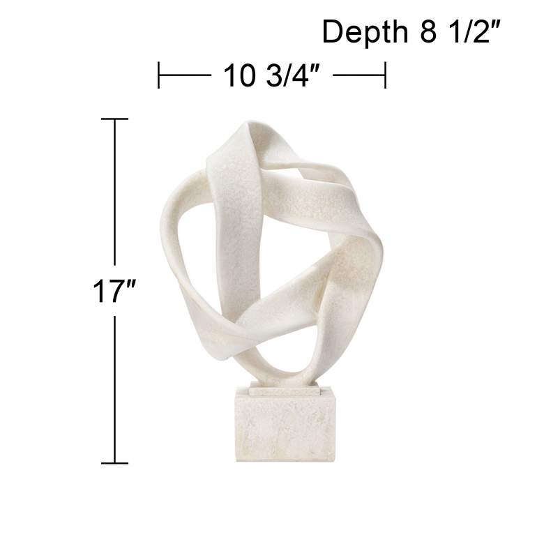 Image 4 Jamie Young Intertwined 17" High White Decorative Sculpture more views