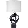 Jamie Young Intertwined Table Lamp with Linen Shade, Black