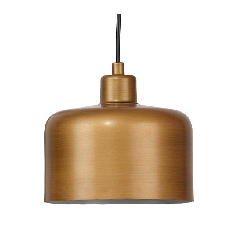 Image 4 Jamie Young Jeno Satin Brass Metal Small Plug-In Swing Arm Wall Lamp more views