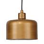 Jamie Young Jeno Satin Brass Metal Small Plug-In Swing Arm Wall Lamp in scene