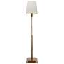 1_Jamie Young Jud 67" High Linen and Brass Modern Floor Lamp