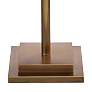 2_Jamie Young Jud 67" High Linen and Brass Modern Floor Lamp more views