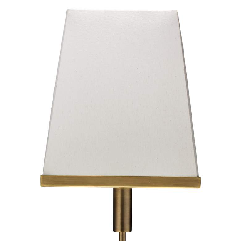 Image 3 Jamie Young Jud 67" High Linen and Brass Modern Floor Lamp more views
