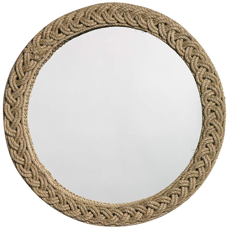 Jamie Young Jute Braided 20&quot; Round Wall Mirror