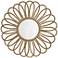 Jamie Young Jute Large Flower 36" Round Wall Mirror