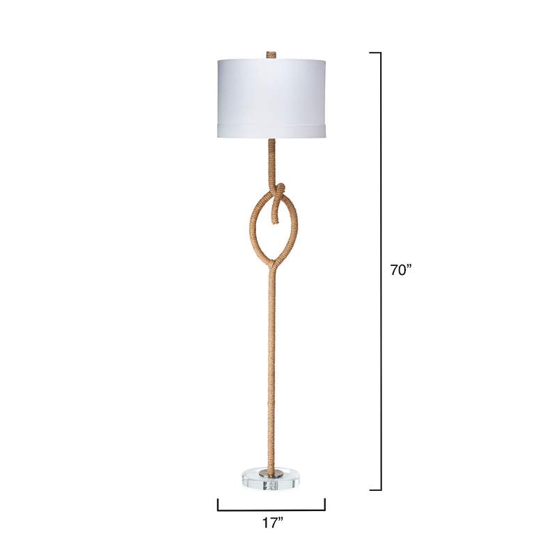 Image 6 Jamie Young Knot 70 inch Modern Natural Rope Floor Lamp more views