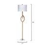 Jamie Young Knot 70" Modern Natural Rope Floor Lamp in scene