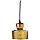 Jamie Young Lafitte 10" Wide Amber Glass Mini Pendant