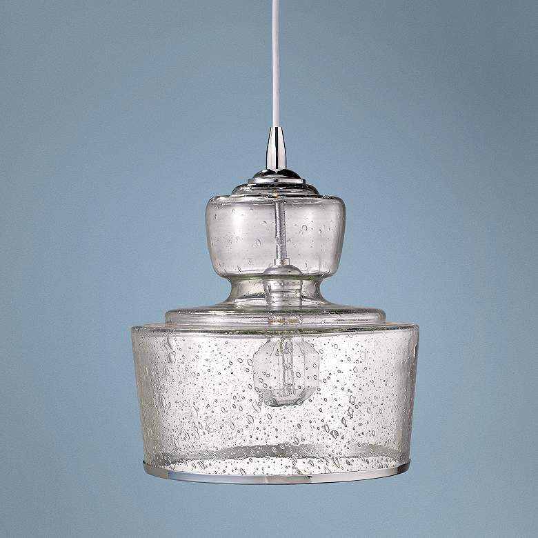 Image 1 Jamie Young Lafitte Clear Glass 10" Wide Pendant Chandelier