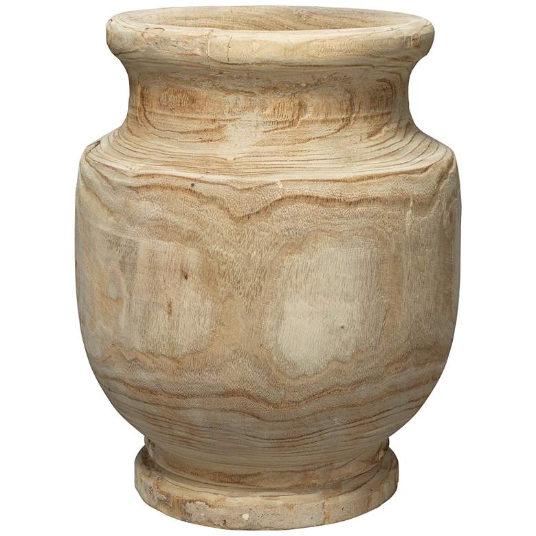 Image 1 Jamie Young Laguna 17 3/4" High Natural Wood Vase