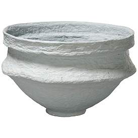 Image1 of Jamie Young Landscape Cotton Mache Large Bowl, Blue