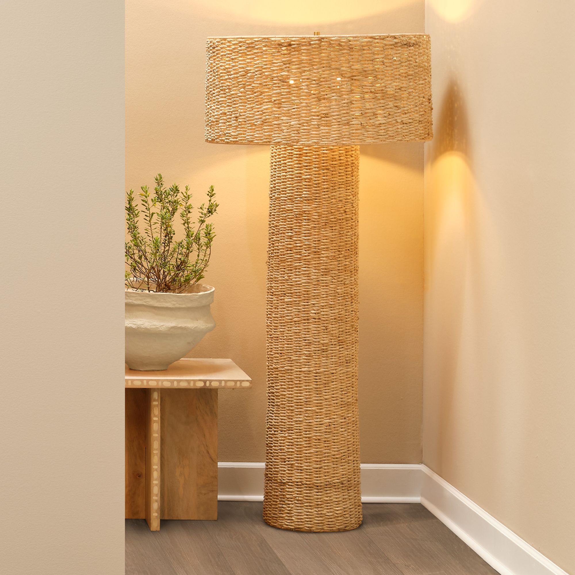 Image 5 Jamie Young Landscape Cotton Mache Large Bowl, Cream more views