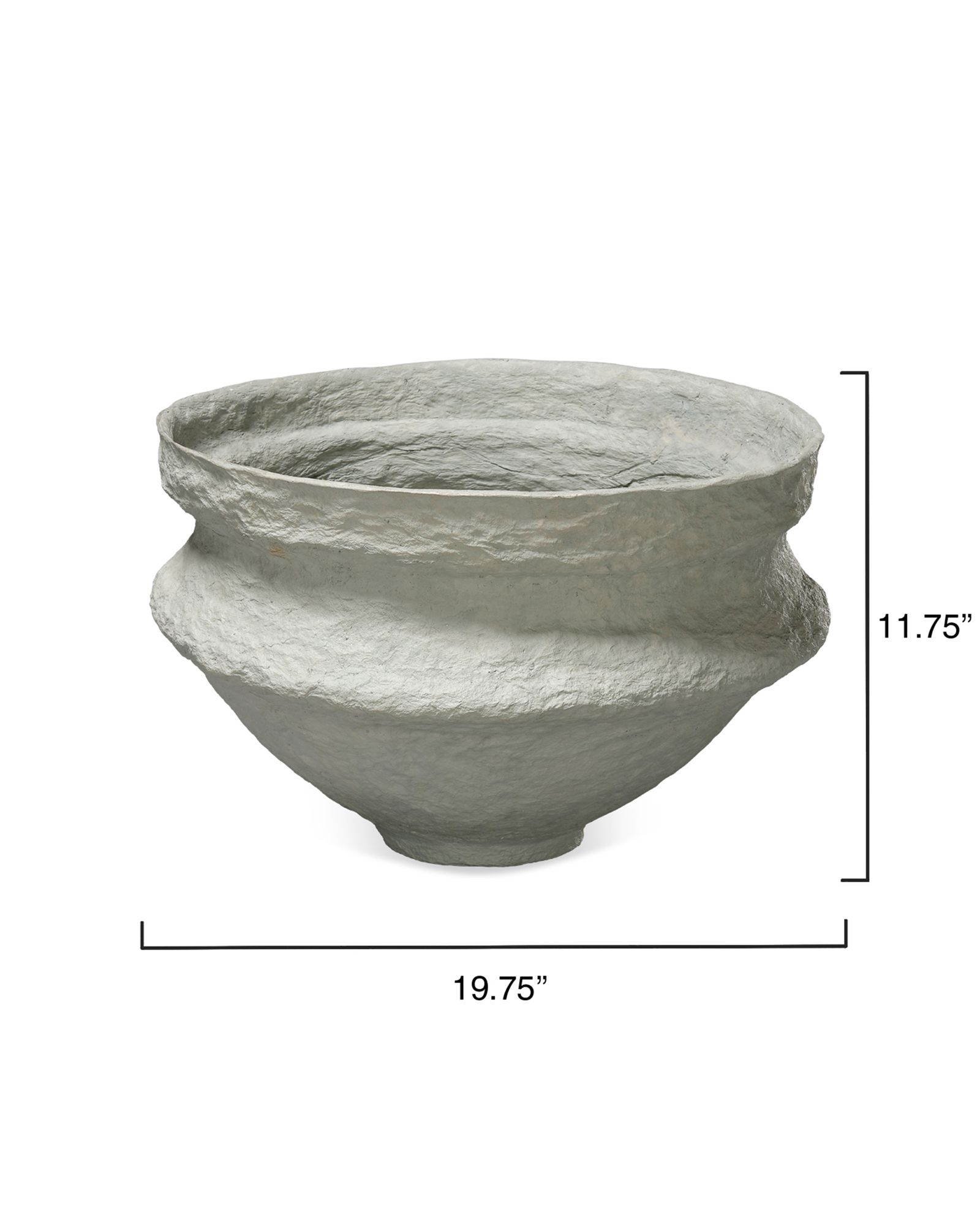 Image 5 Jamie Young Landscape Cotton Mache Large Bowl, Green more views