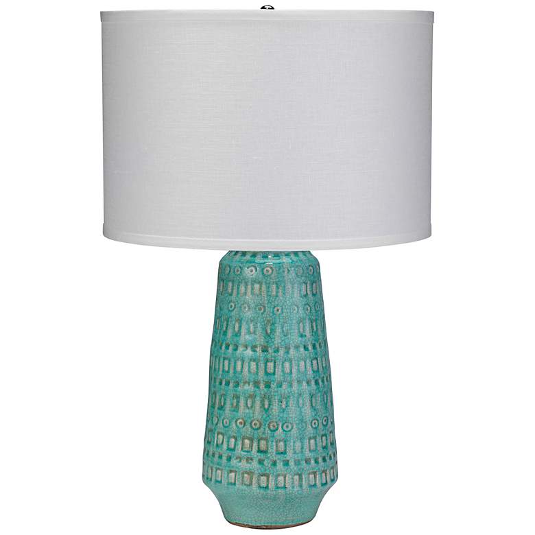Image 1 Jamie Young Large Coco Ocean Blue Ceramic Table Lamp