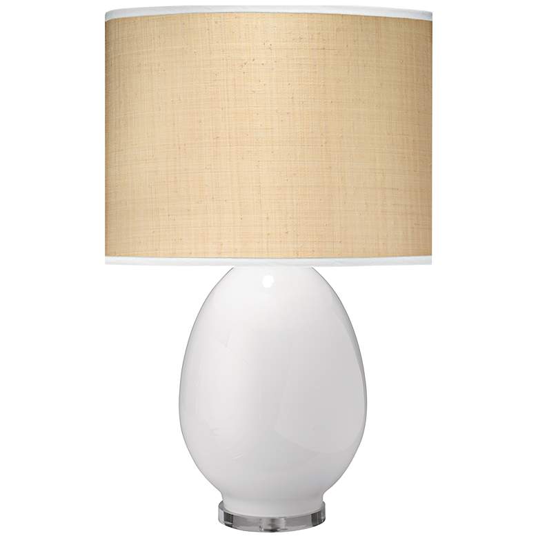 Image 1 Jamie Young Large Egg Table Lamp with Taupe Linen Shade
